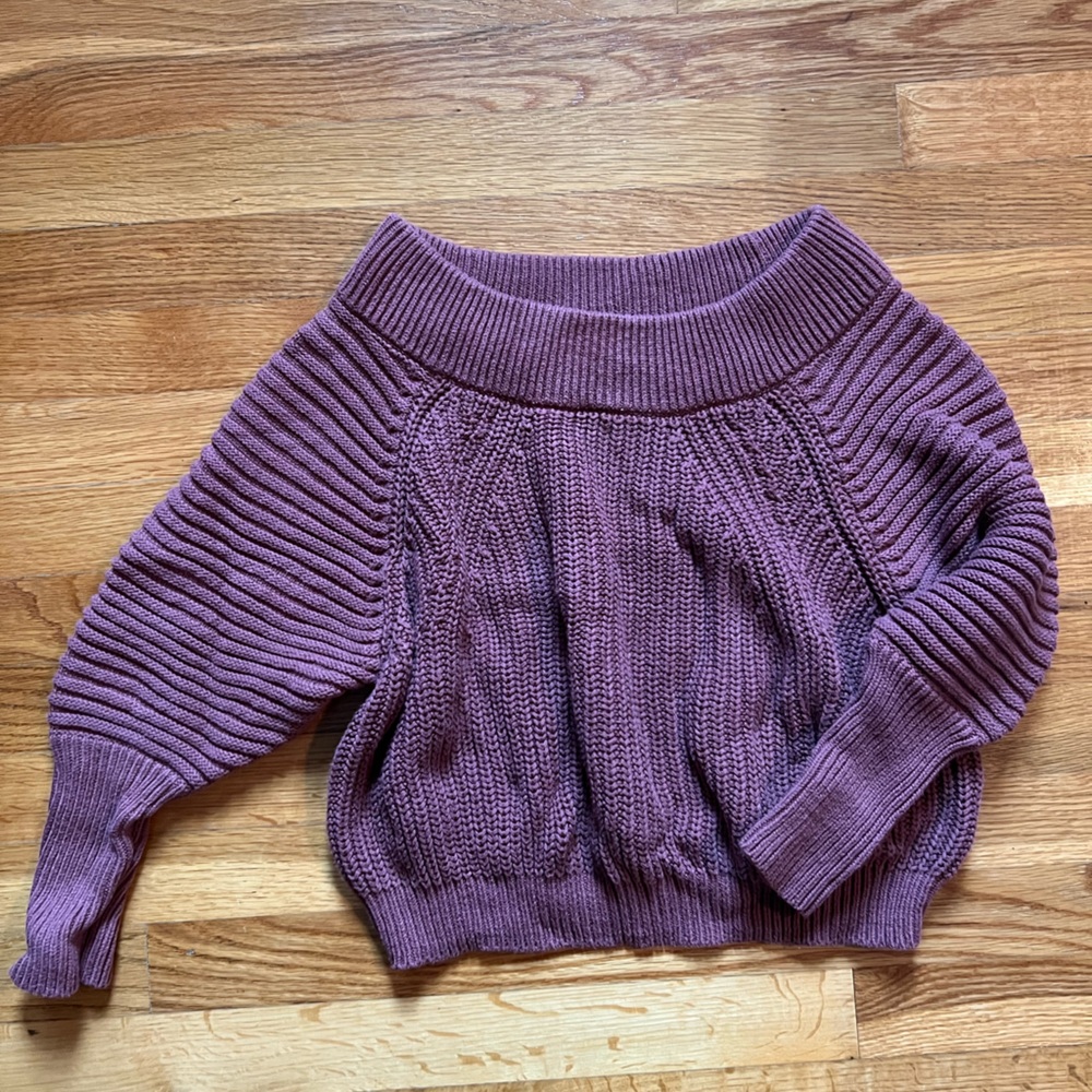 Express off the shoulder sweater -Mauve color
